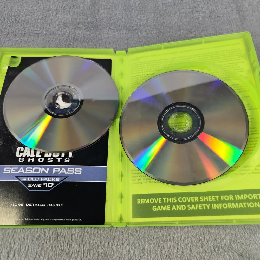 Call of Duty Ghosts Xbox 360 Activision 2-Disc Set Game & Install Discs Works